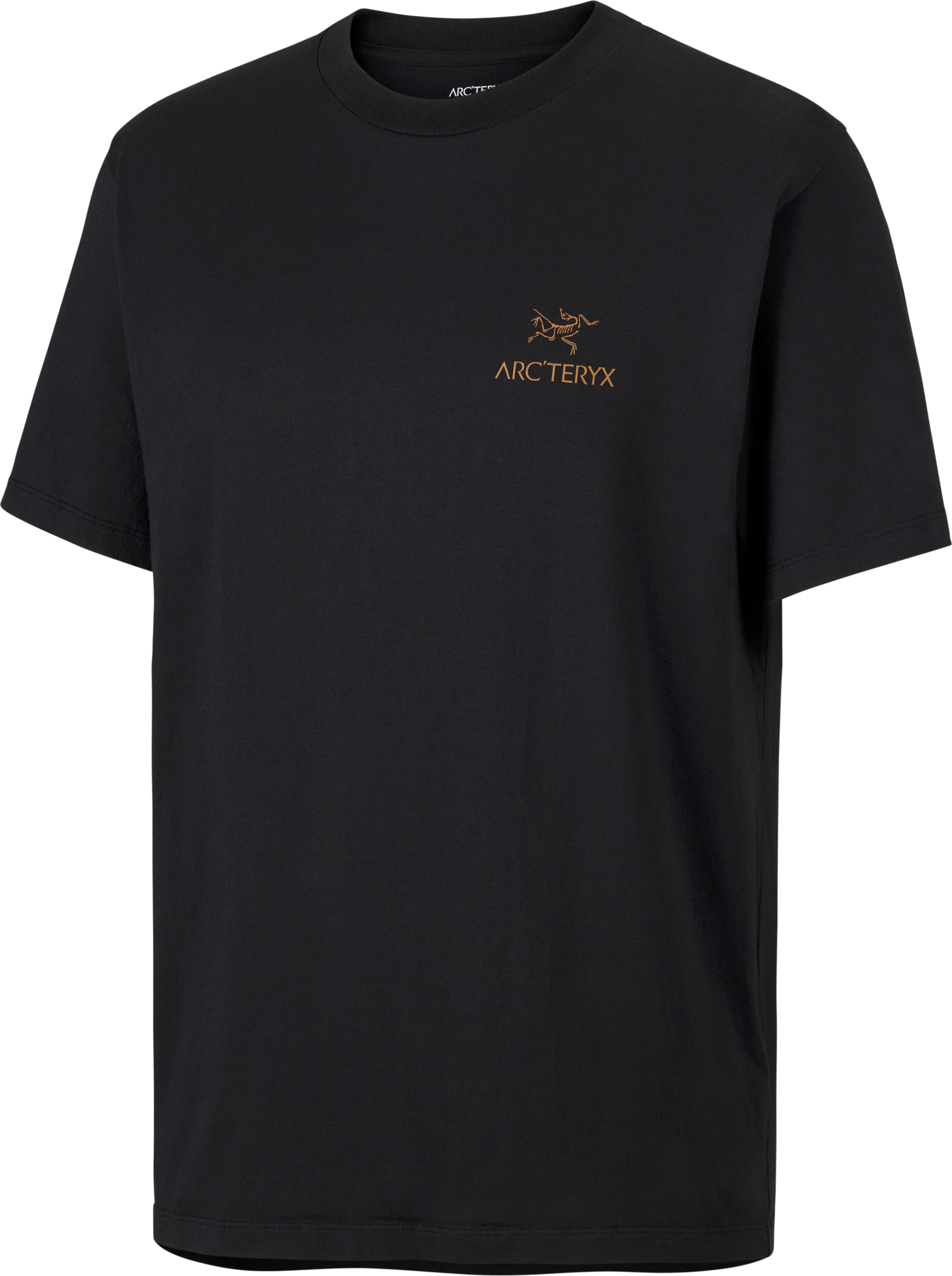 F26_X000009535_001929_Kragg SL Cotton Bird Word Shirt SS_24K Black_Men_M_Transp