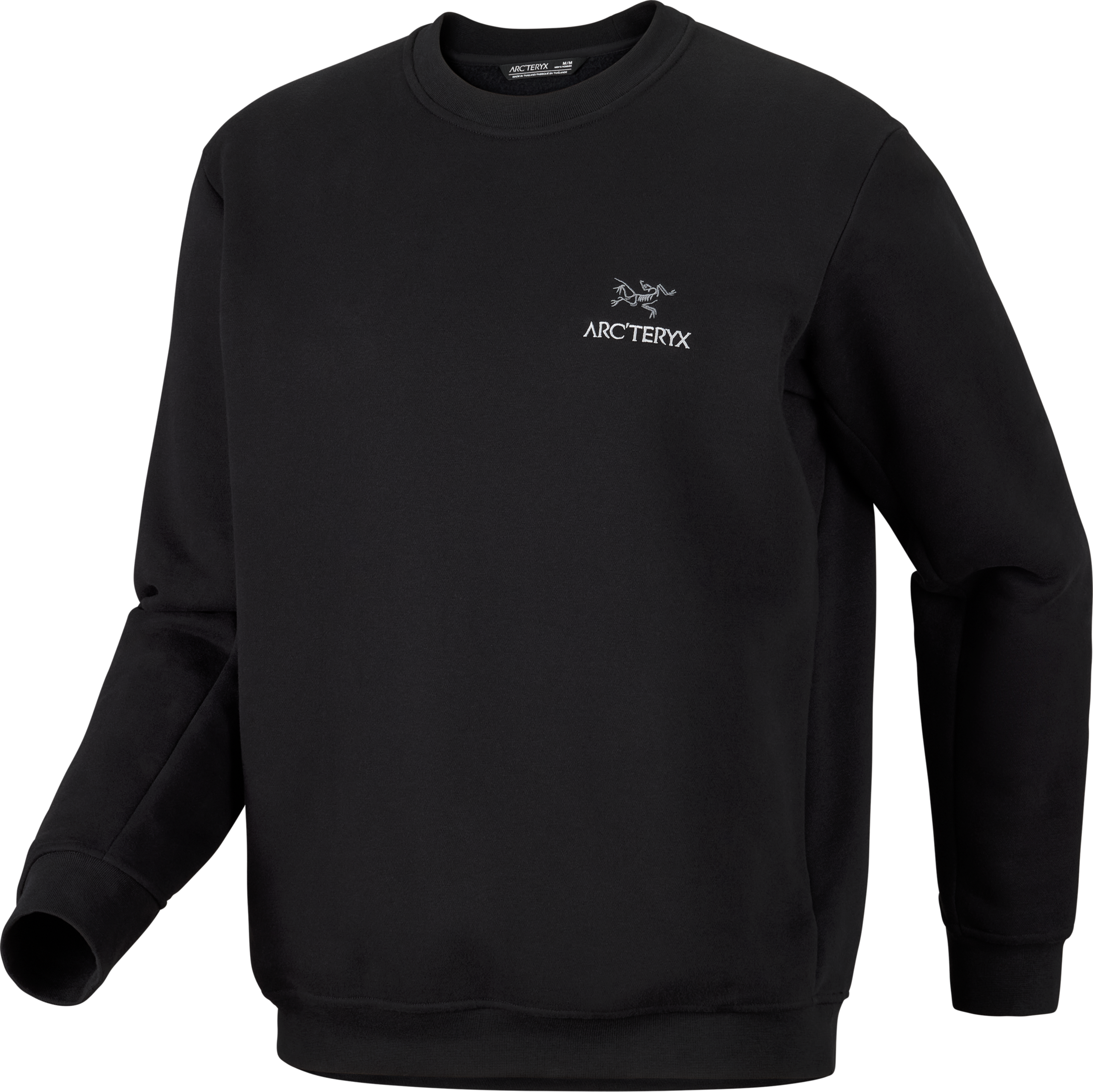 F26_X000009787_002291_Emblem Fleece Crew Neck Pullover_Black_Men_M_Transp